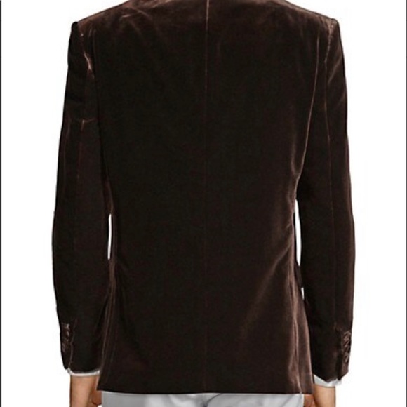 Brioni Velvet Blazer - Coffee